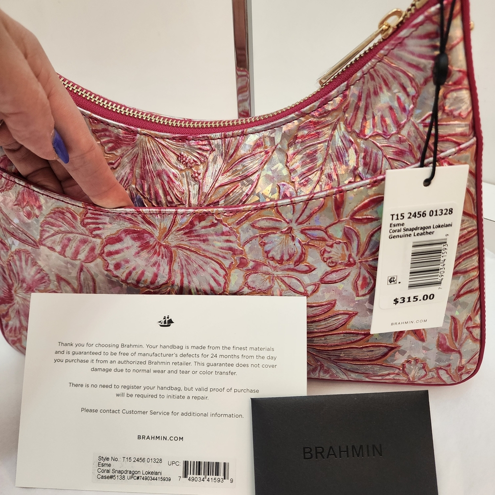 Floral Pink Designer Shoulder Bag - Picture 6 of 10